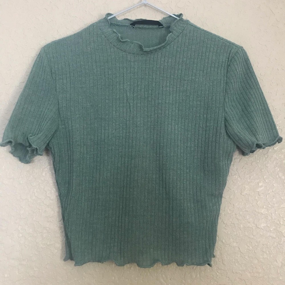Shein Green Crop Top